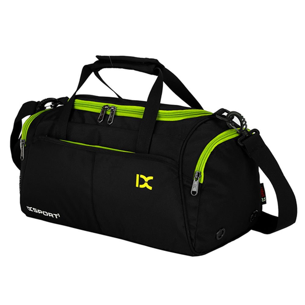 Fashion Portable Yoga Sports Bag Black With Green