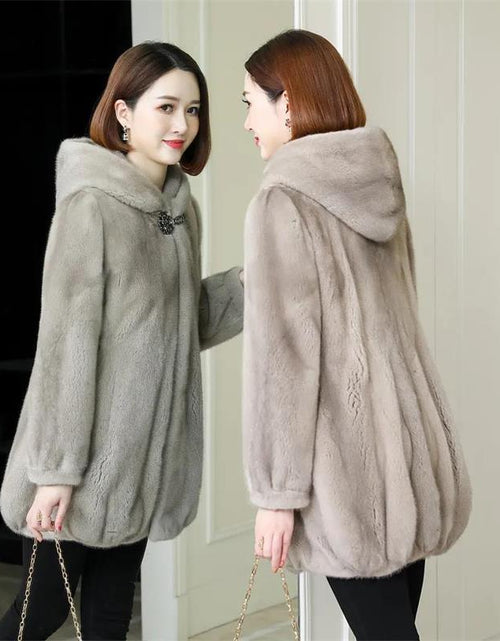 Load image into Gallery viewer, Ladies Winter Mink OL Commuting Work Informal Coat Fur Coat
