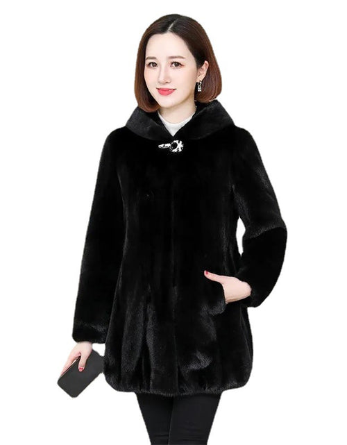 Load image into Gallery viewer, Ladies Winter Mink OL Commuting Work Informal Coat Fur Coat
