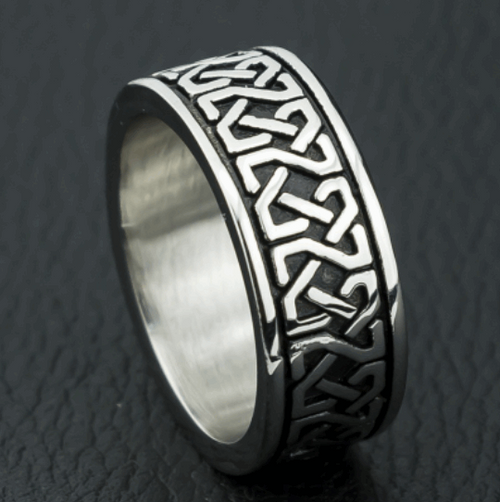 Load image into Gallery viewer, Viking Stainless Steel Ring Silver
