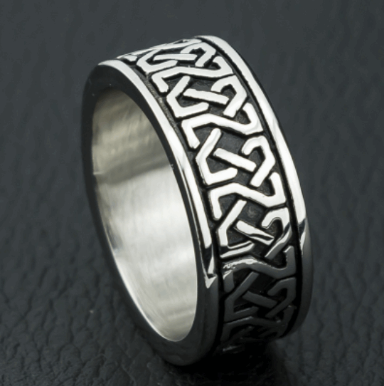 Viking Stainless Steel Ring Silver