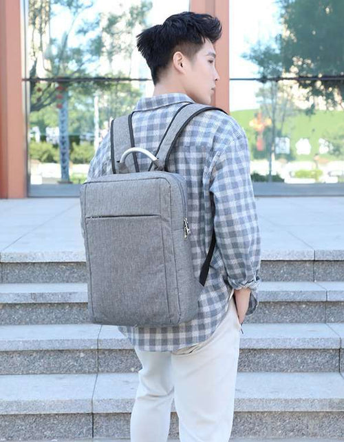 Load image into Gallery viewer, Shoulder Computer Bag 15.6-inch Notebook Backpack Male Square Vertical Business Causal Style
