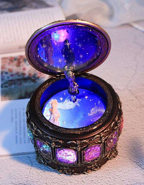 Load image into Gallery viewer, Retro Rotating Luminous Constellation Music Box Birthday Gift For Girls
